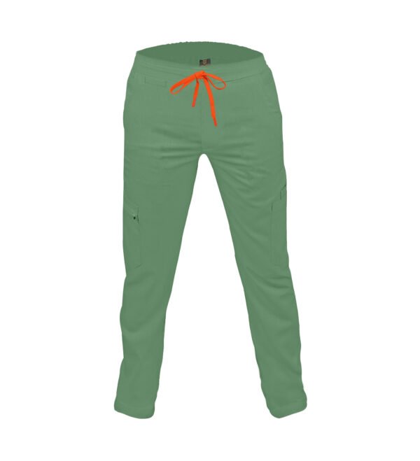 Pantalon medical de barbati slim fit cu zece buzunare