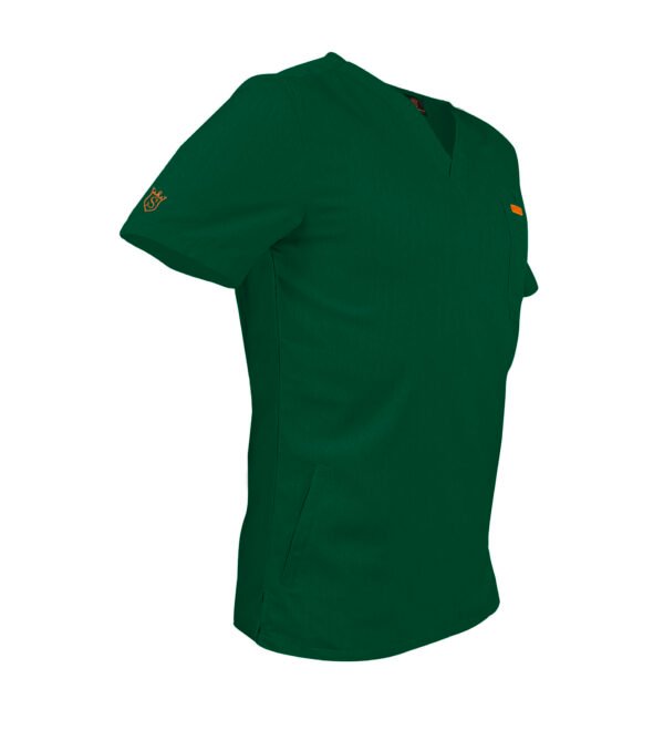 Bluza medicala de barbati slim fit cu patru buzunare