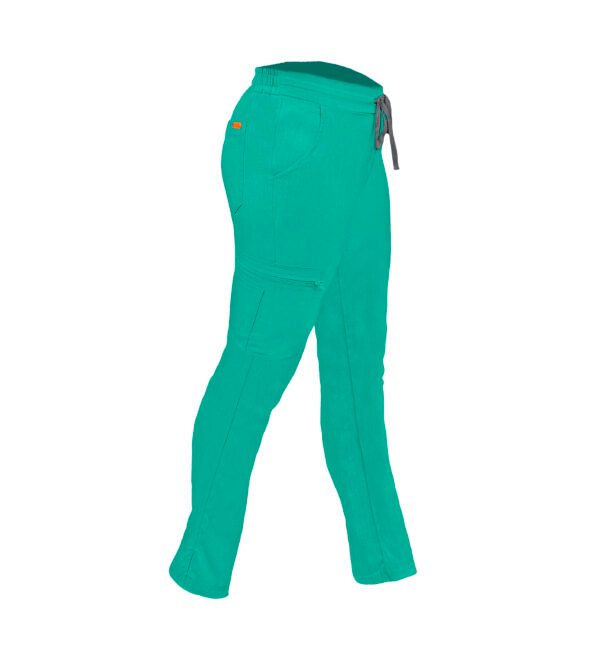 Pantalon medical de dama slim fit cu opt buzunare