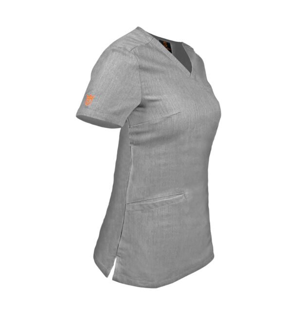 Bluza medicala de dama slim fit cu trei buzunare