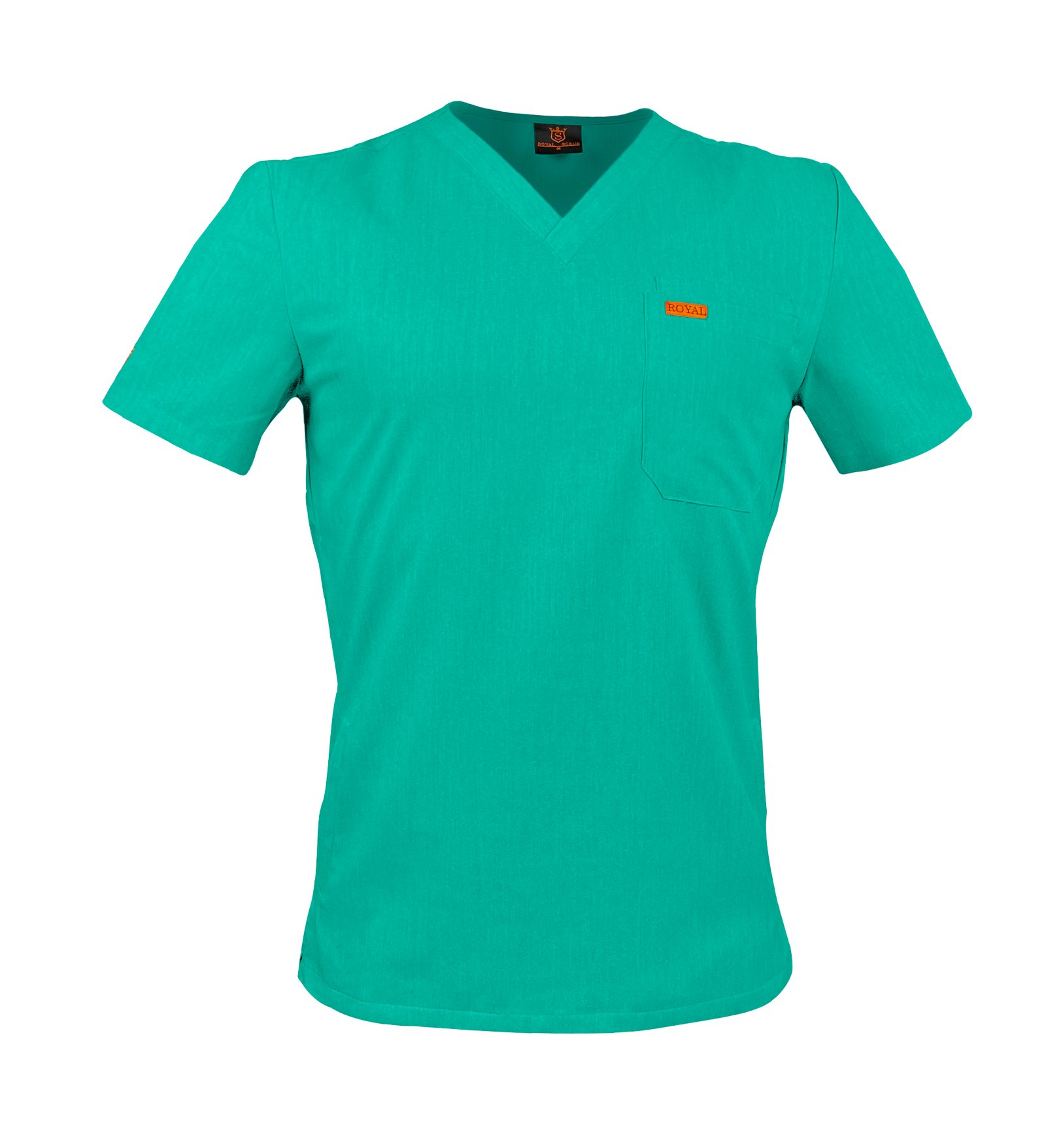 Bluza medicala de barbati slim fit cu patru buzunare