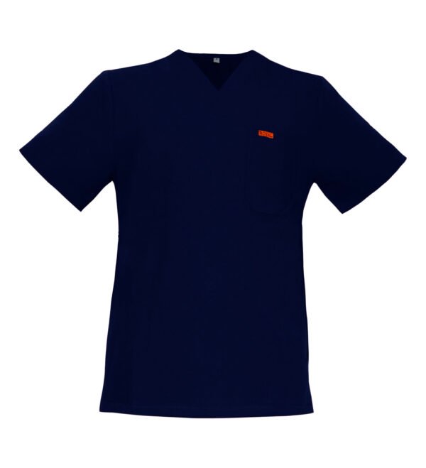 Bluza medicala de barbati Regular fit cu trei buzunare