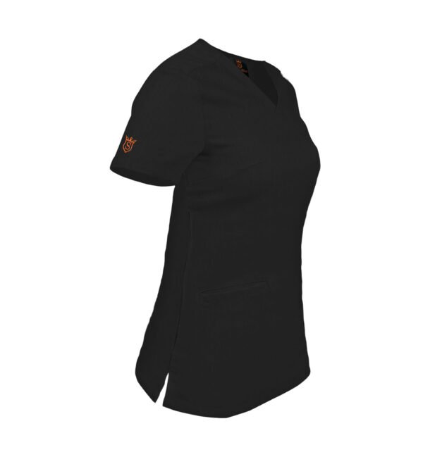 Bluza medicala de dama slim fit cu trei buzunare
