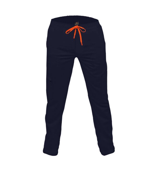 Pantalon medical de barbati slim fit cu zece buzunare