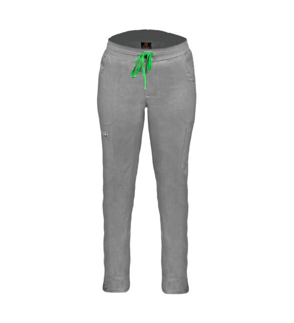 Pantalon medical de dama slim fit cu opt buzunare