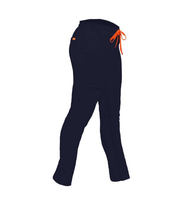 Pantalon medical de dama slim fit cu zece buzunare