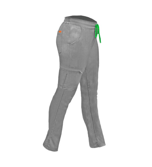 Pantalon medical de dama slim fit cu opt buzunare