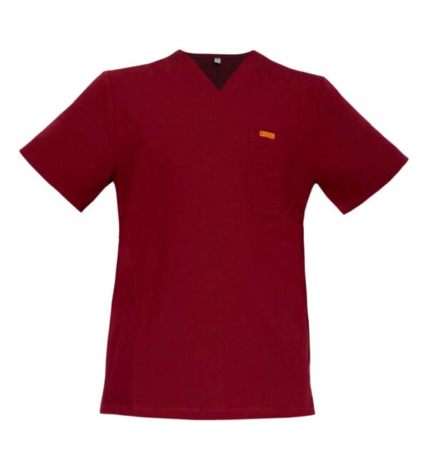Bluza medicala de barbati Regular fit cu trei buzunare