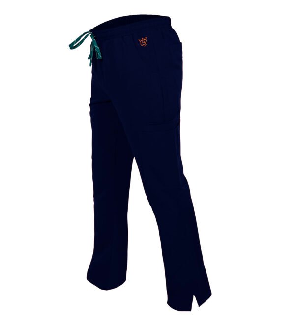 Pantalon medical de barbati Regular fit cu sapte buzunare