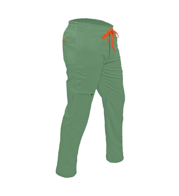 Pantalon medical de barbati slim fit cu zece buzunare