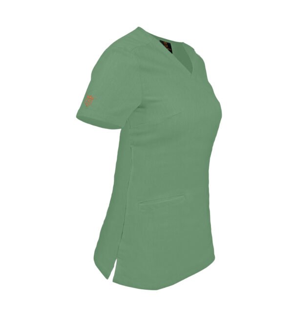 Bluza medicala de dama slim fit cu trei buzunare