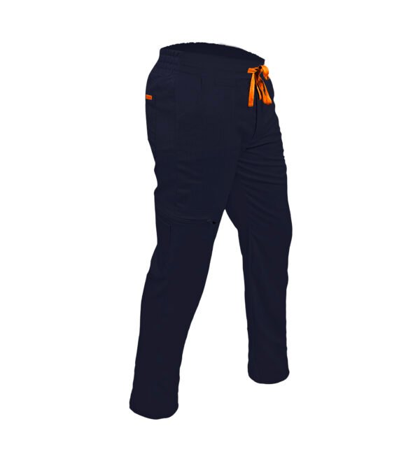 Pantalon medical de barbati slim fit cu zece buzunare