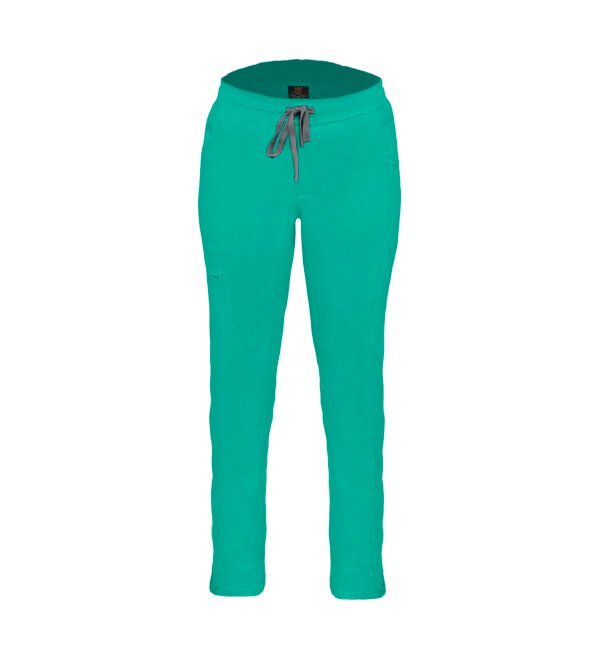 Pantalon medical de dama slim fit cu opt buzunare