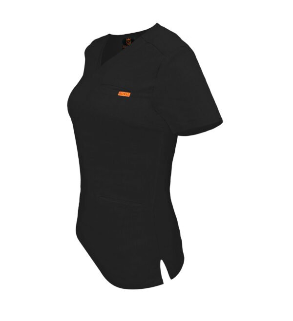 Bluza medicala de dama slim fit cu trei buzunare