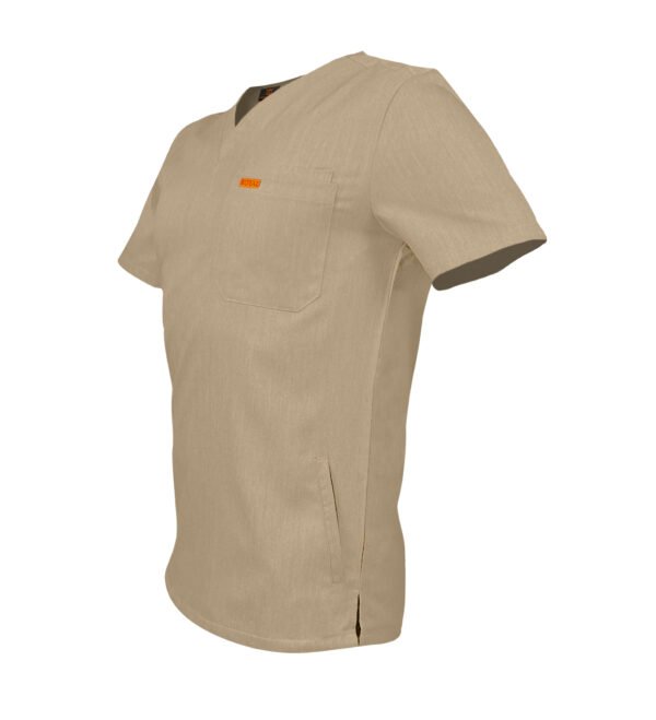 Bluza medicala de barbati slim fit cu patru buzunare
