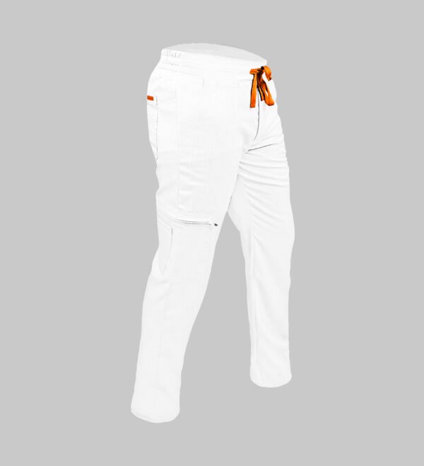 Pantalon medical de barbati slim fit cu zece buzunare