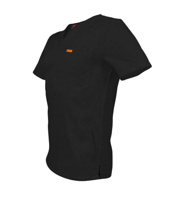 Bluza medicala de barbati slim fit cu patru buzunare