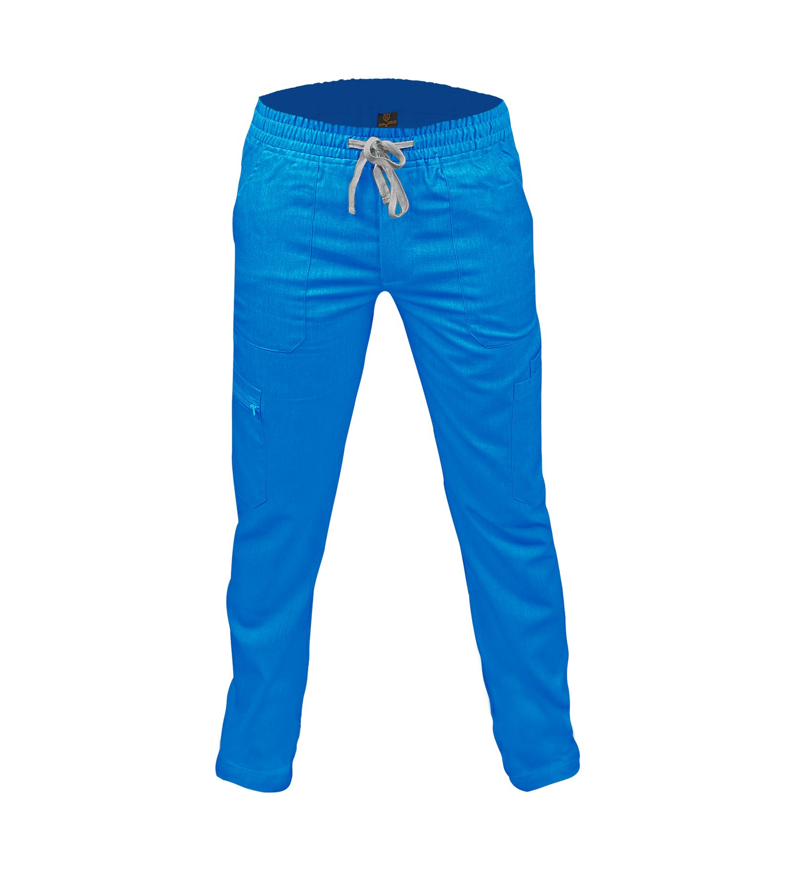 Pantalon medical de barbati slim fit cu opt buzunare