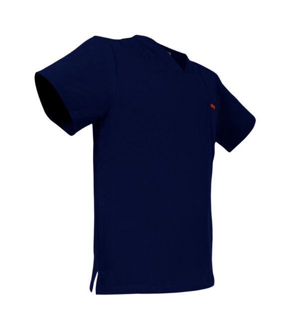 Bluza medicala de barbati Regular fit cu trei buzunare