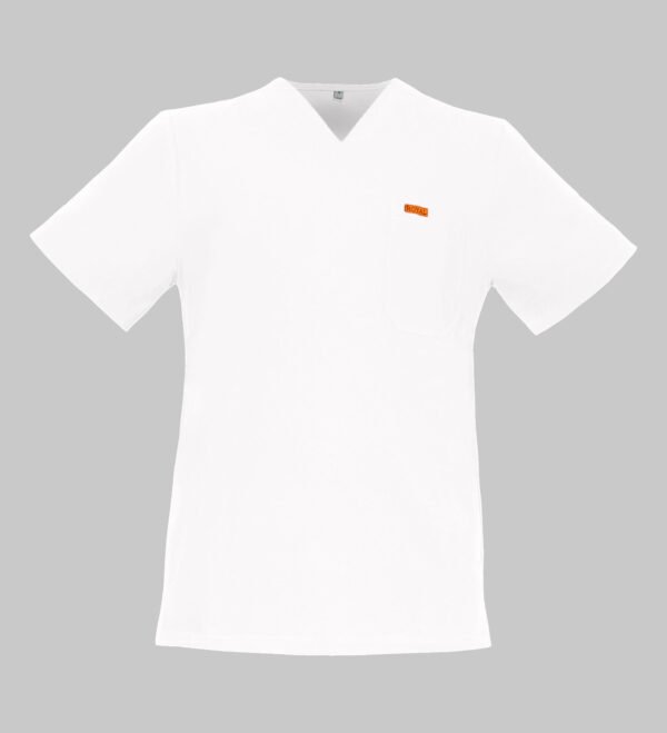 Bluza medicala de barbati Regular fit cu trei buzunare