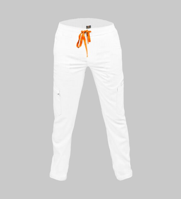 Pantalon medical de barbati slim fit cu zece buzunare