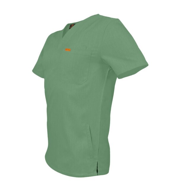 Bluza medicala de barbati slim fit cu patru buzunare