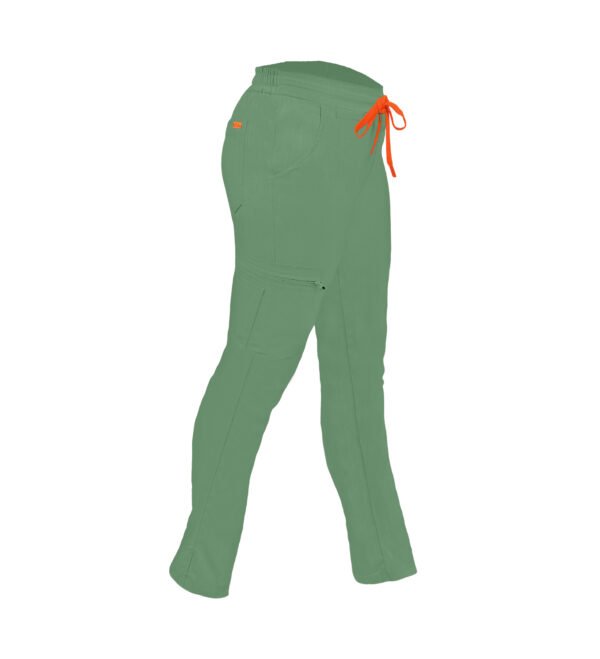 Pantalon medical de dama slim fit cu zece buzunare