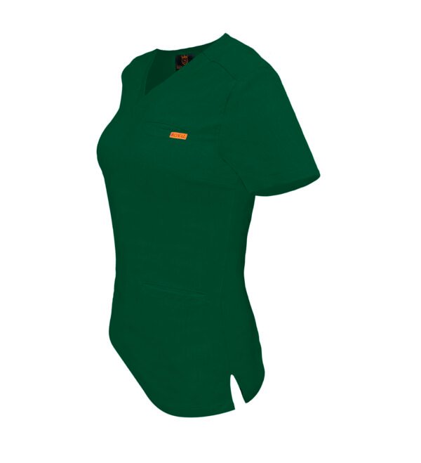 Bluza medicala de dama slim fit cu trei buzunare