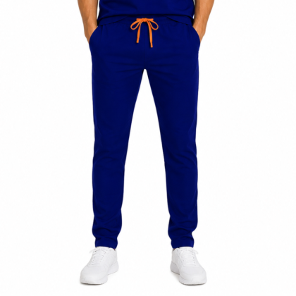 Pantalon medical de barbati slim fit cu zece buzunare