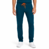 albastru carabie slim barbat pantalon Pantalon medical de barbati slim fit cu zece buzunare