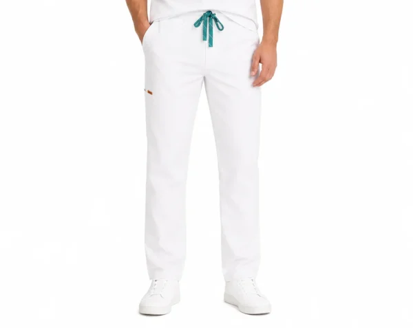 Pantalon medical de barbati Regular fit cu sapte buzunare