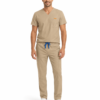 Bluza medicala de barbati slim fit cu patru buzunare