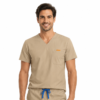 Bluza medicala de barbati slim fit cu patru buzunare