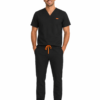 Bluza medicala de barbati slim fit cu patru buzunare