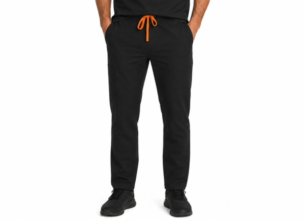 Pantalon medical de barbati slim fit cu zece buzunare