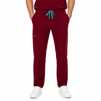 Pantalon medical de barbati Regular fit cu sapte buzunare
