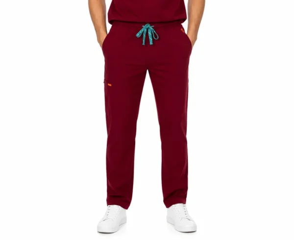 Pantalon medical de barbati Regular fit cu sapte buzunare