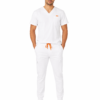 barbat slim alb Bluza medicala de barbati slim fit cu patru buzunare
