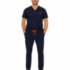 Pantalon medical de barbati slim fit cu zece buzunare