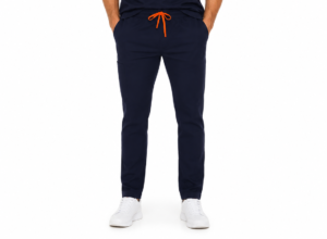 barbat slim navy pantalon Pantalon medical de barbati slim fit cu zece buzunare