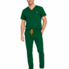 Bluza medicala de barbati slim fit cu patru buzunare