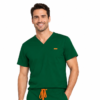Bluza medicala de barbati slim fit cu patru buzunare
