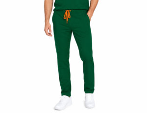 Pantalon medical de barbati slim fit cu zece buzunare