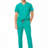 Bluza medicala de barbati slim fit cu patru buzunare