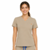 bej dama slim bluza Bluza medicala de dama slim fit cu trei buzunare