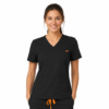 Bluza medicala de dama slim fit cu trei buzunare