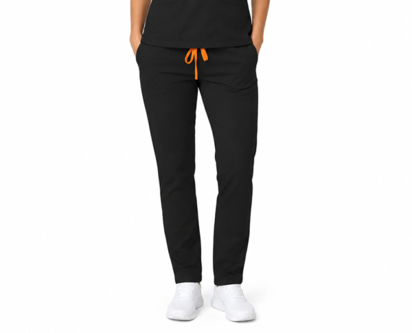 Pantalon medical de dama slim fit cu zece buzunare