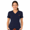 dama slim navy bluza Bluza medicala de dama slim fit cu trei buzunare