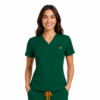 Bluza medicala de dama slim fit cu trei buzunare