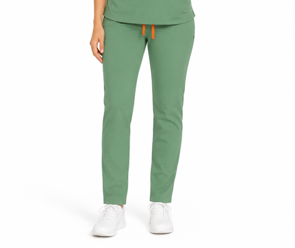 Pantalon medical de dama slim fit cu zece buzunare